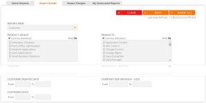 Report Builder tab